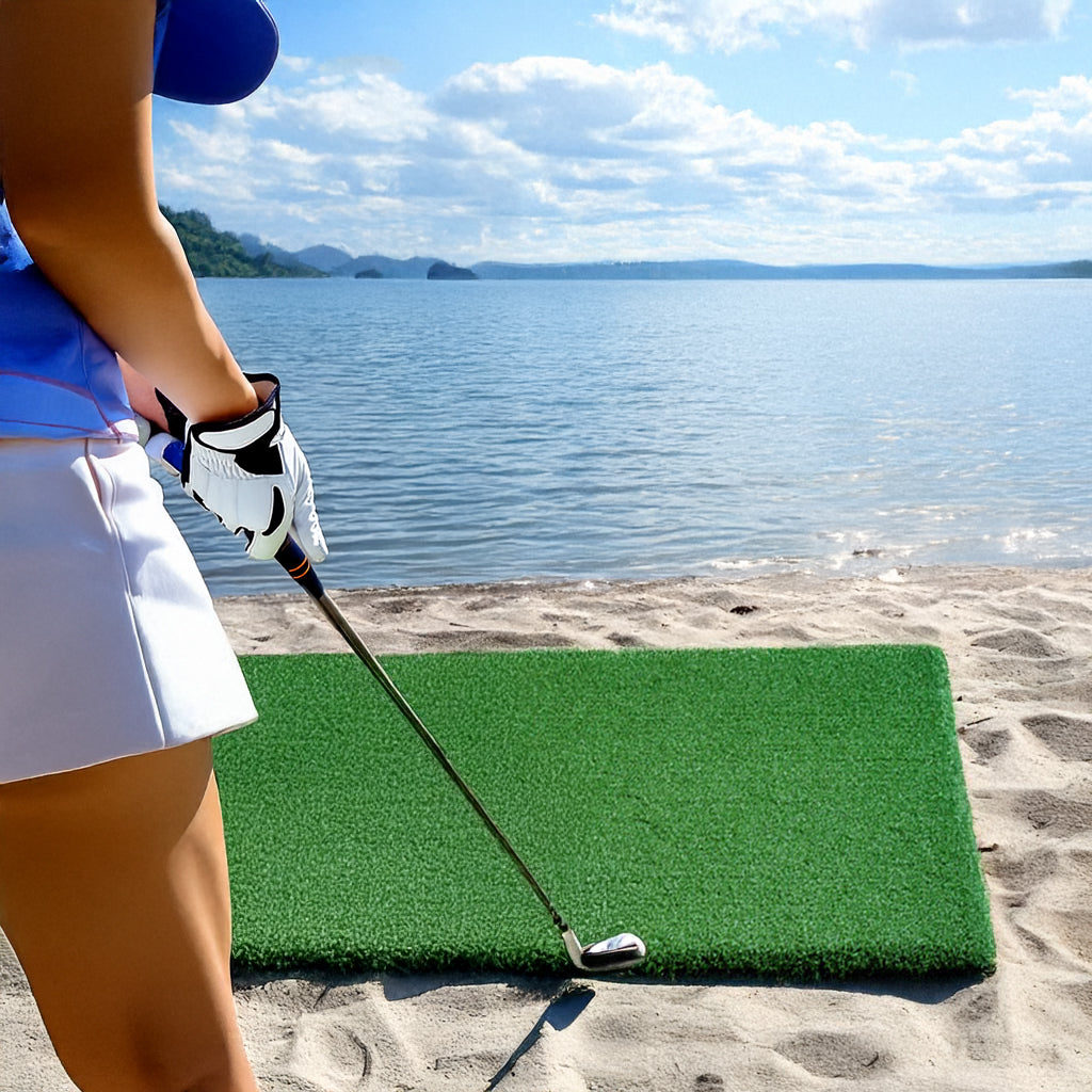 Golf Practice Mat - 5' x 4' (Large Mat with Thick Base)