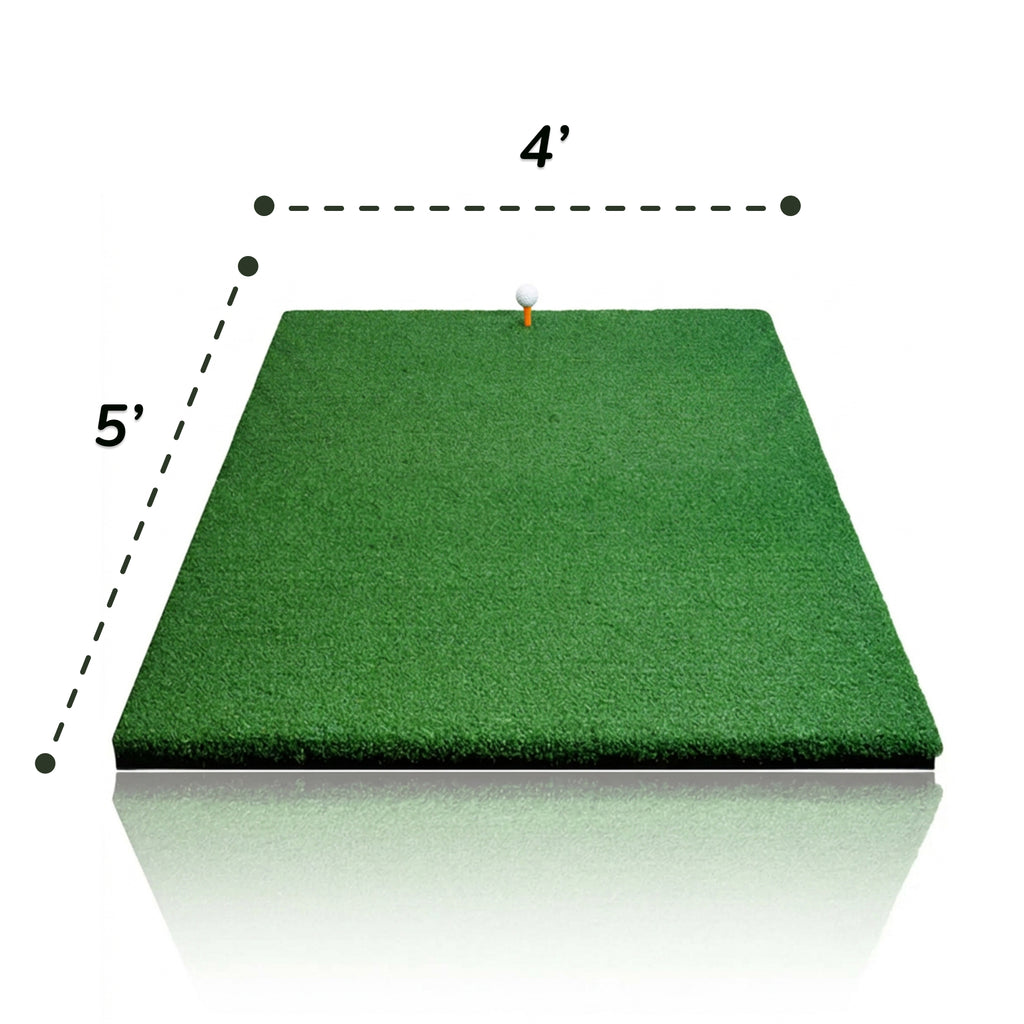 Golf Practice Mat - 5' x 4' (Large Mat with Thick Base)